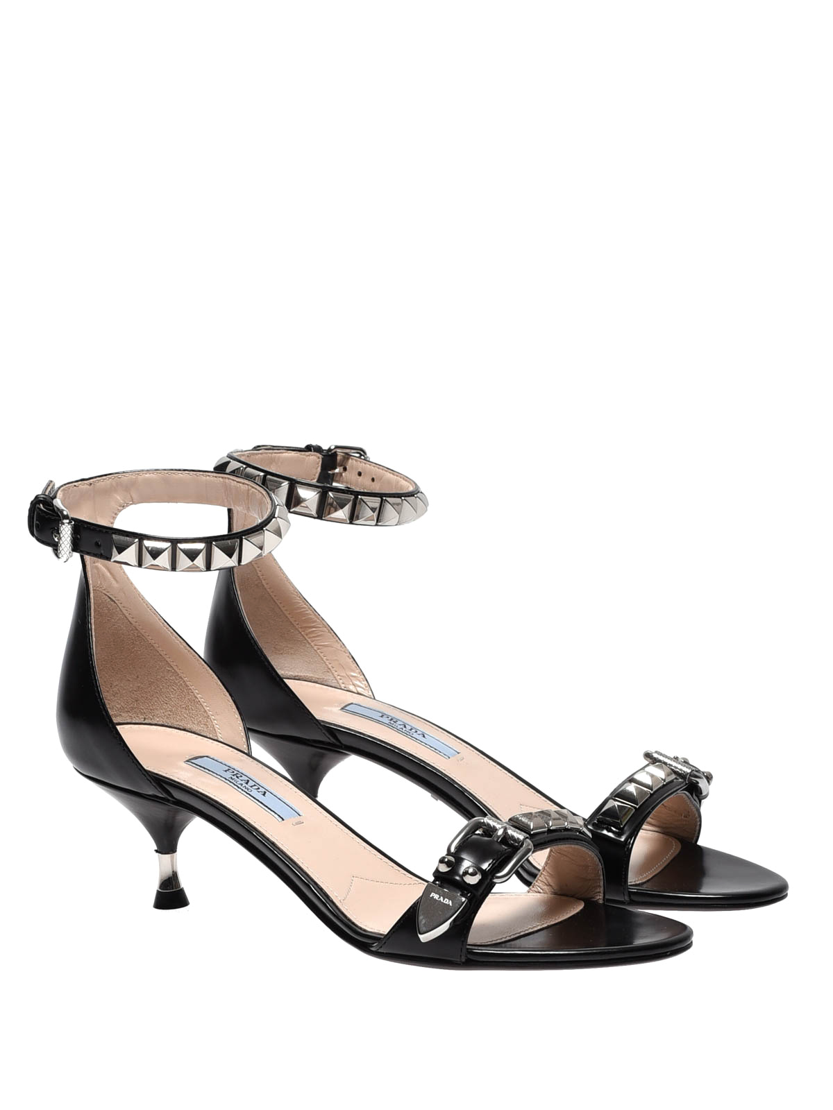 Prada - Studded leather sandals 