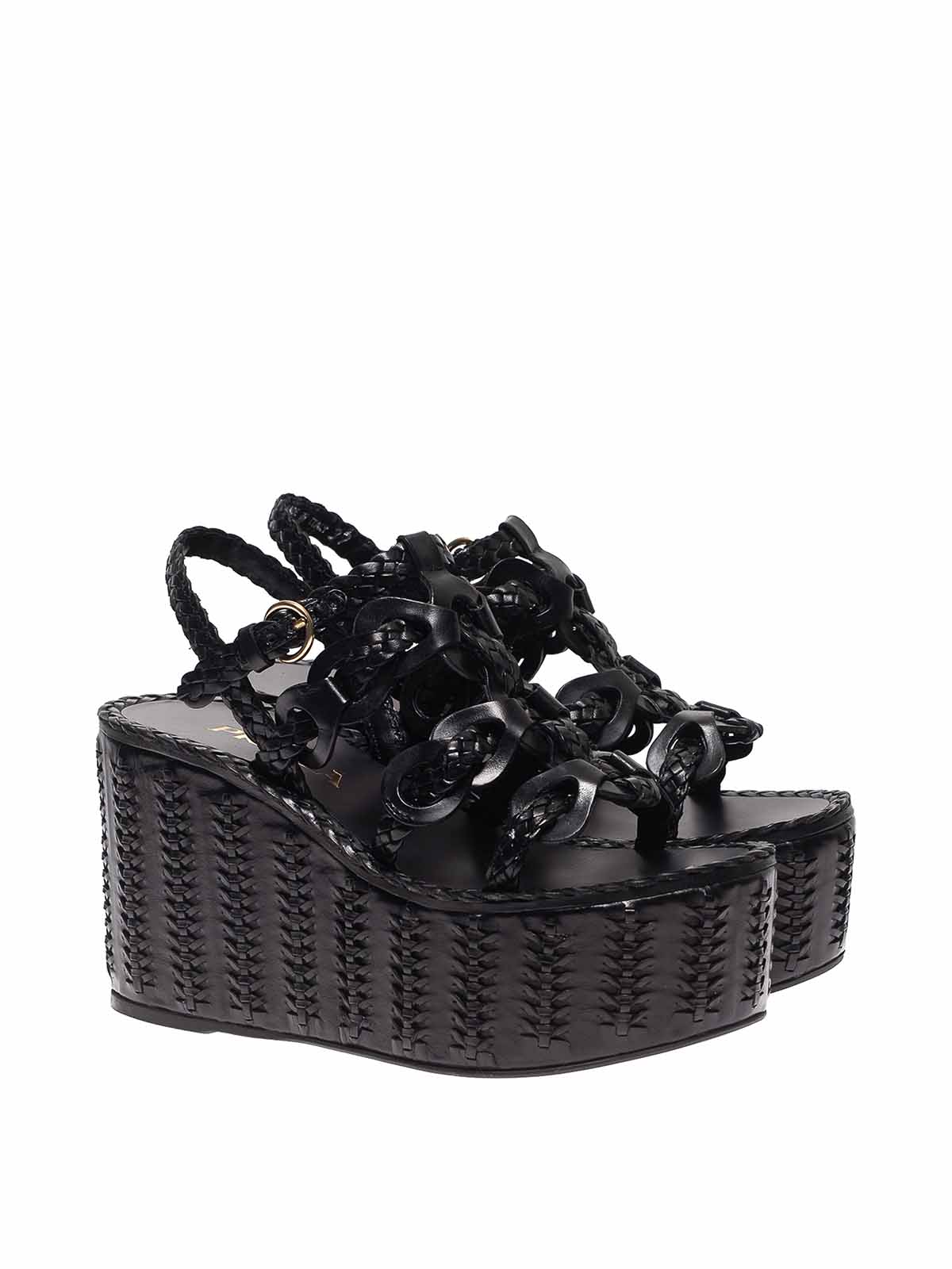 platform sandals prada