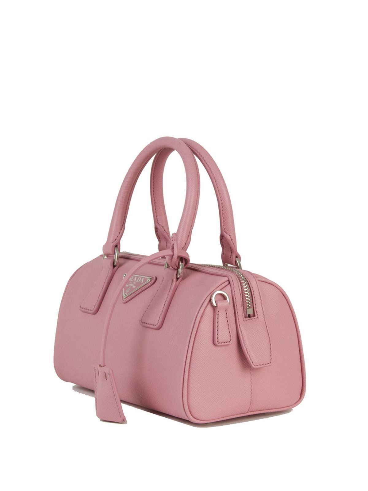 prada saffiano bag pink