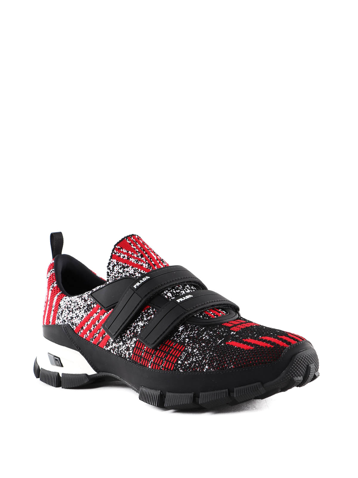 Prada - Crossection knit black and red 