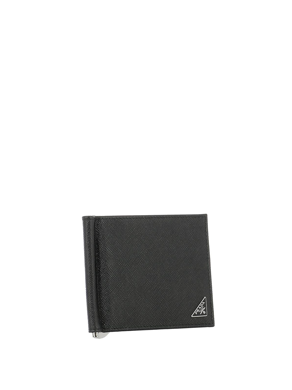 Prada - Black saffiano wallet with 
