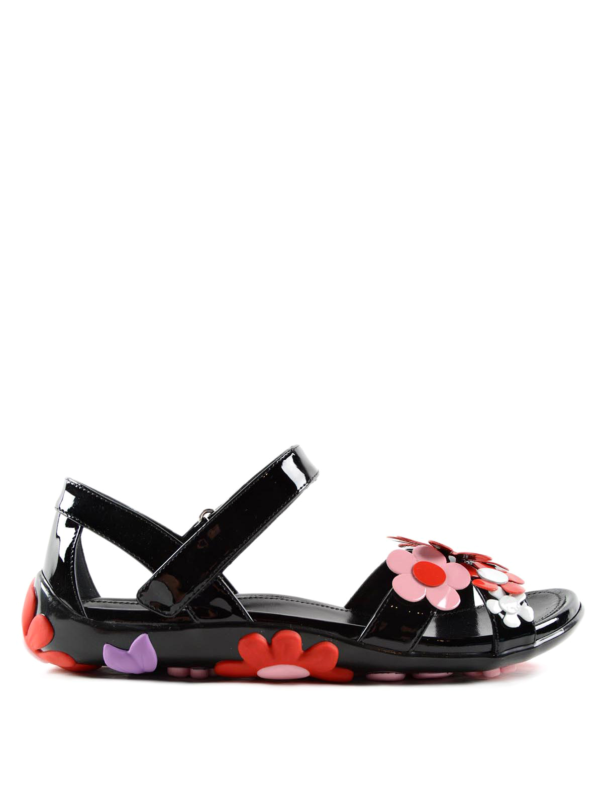 prada floral sandals