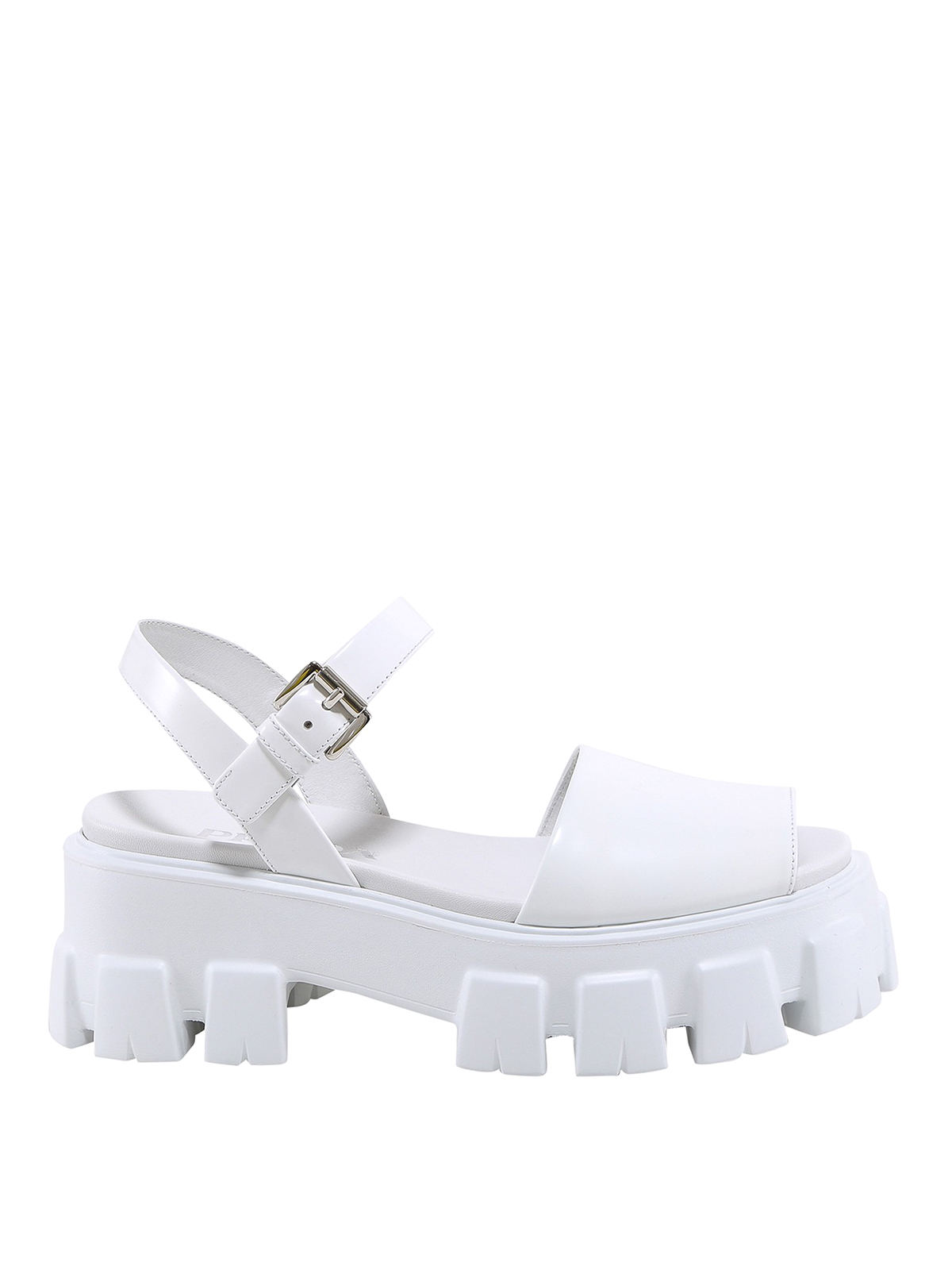 Prada - Monolith sandals - sandals - 1X526M055F0009 | Shop online at iKRIX