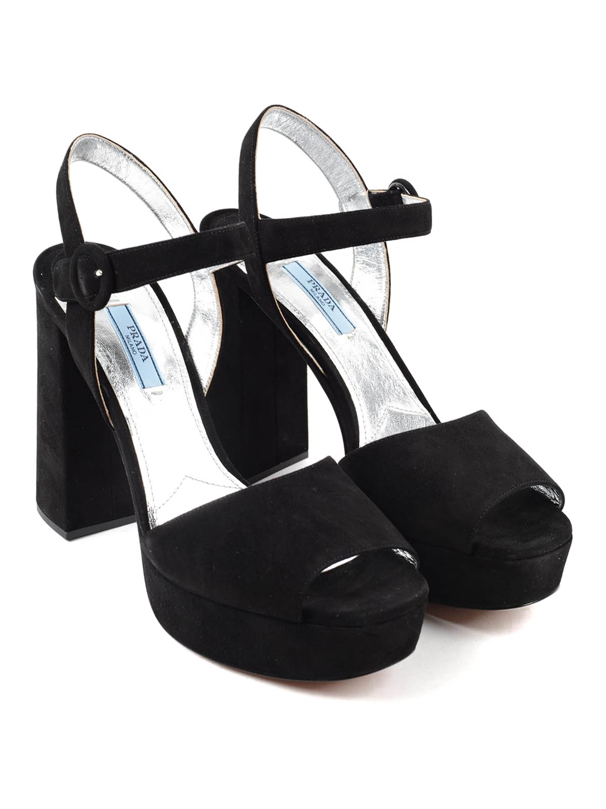 Suede platform sandals by Prada - sandals | iKRIX