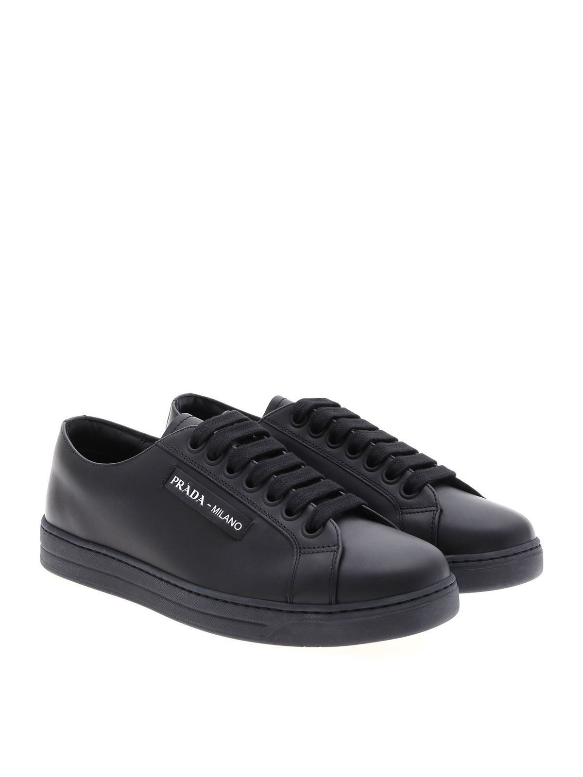 Trainers Prada Sport - Sneakers in black real leather - 4E33196DTF0002