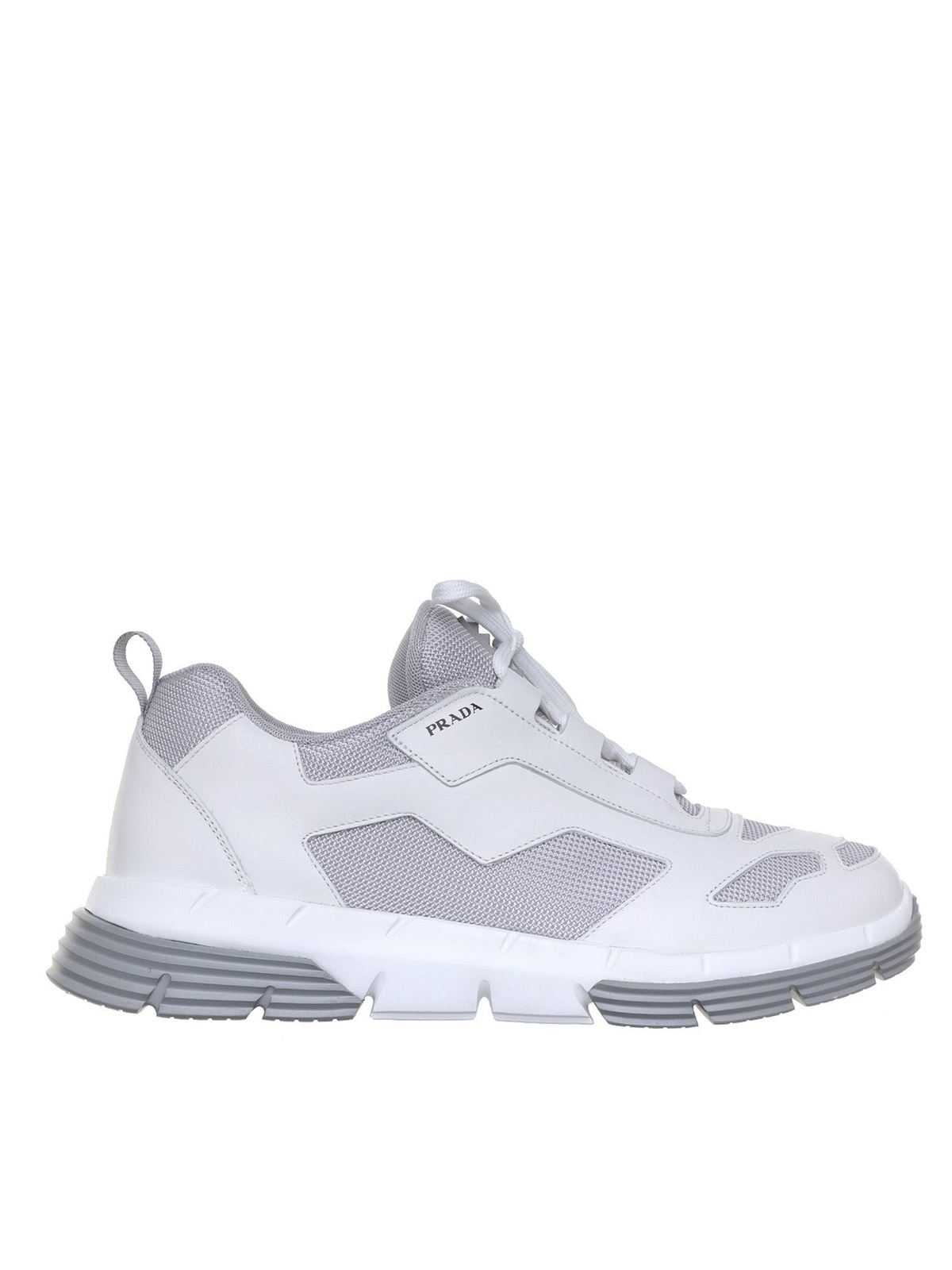 all white prada trainers