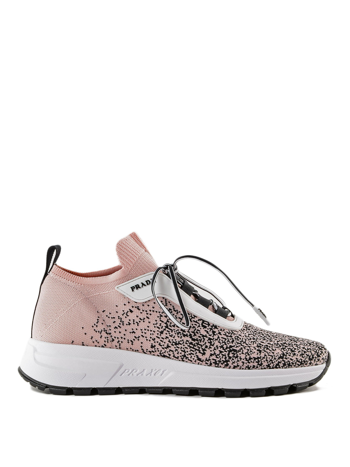 Prada - Pink shaded intarsia fabric sneakers - trainers - 1E246L3KSQ54Z