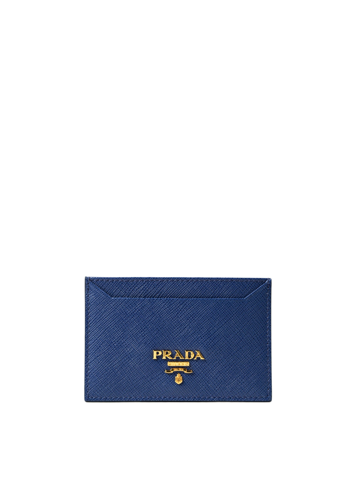 prada card holder blue