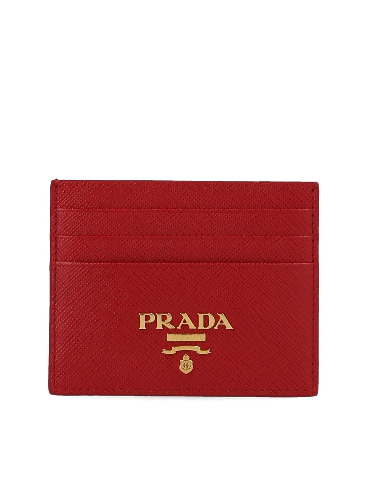Prada - Saffiano card holder in red 