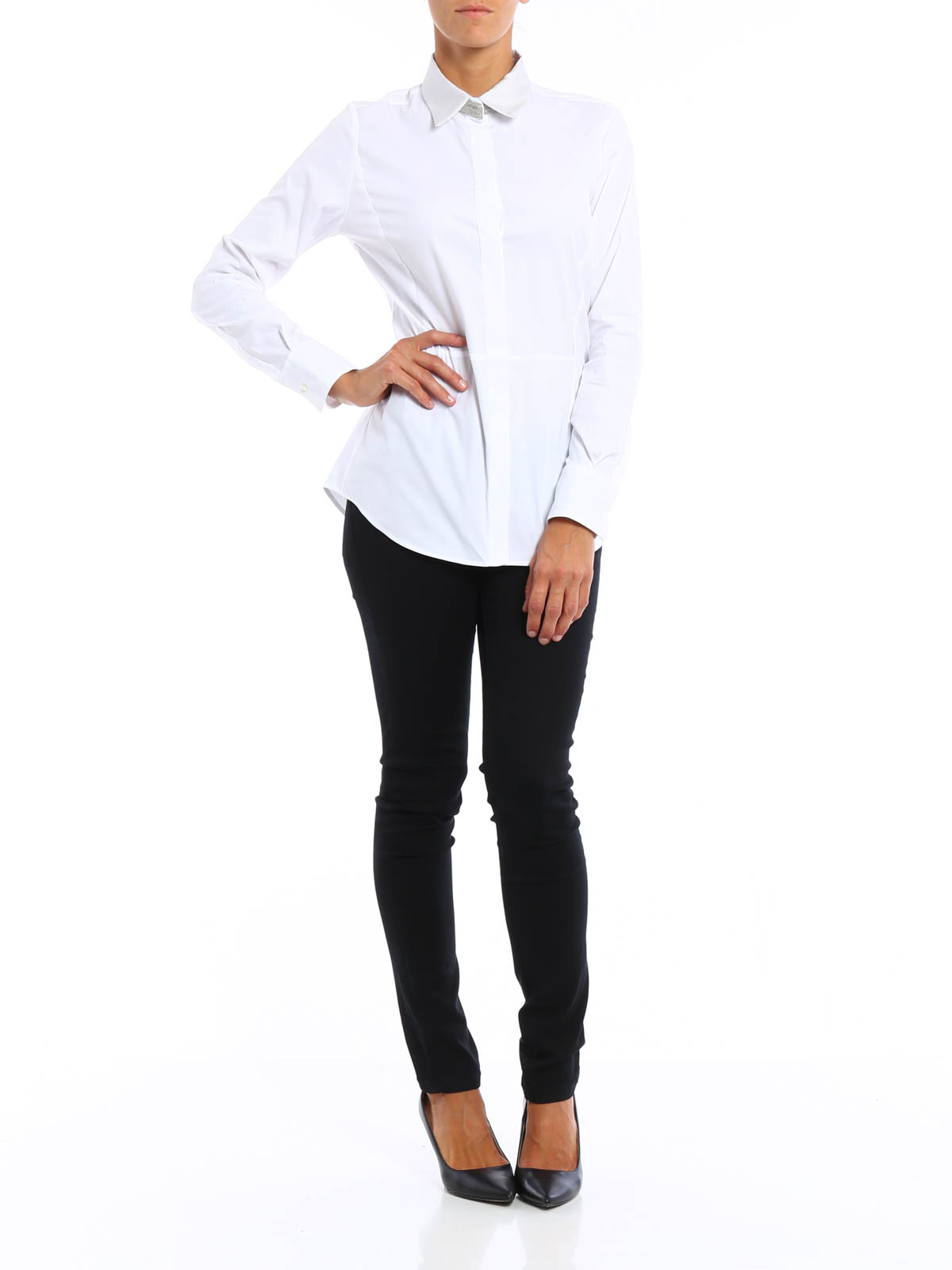 Femme Vêtements Tops Chemises Chemise Fabiana Filippi en coloris Blanc 