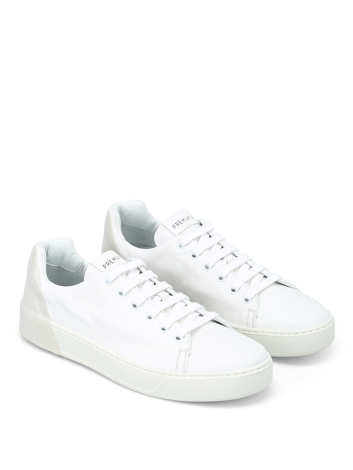 Premiata - Polo white leather sneakers 