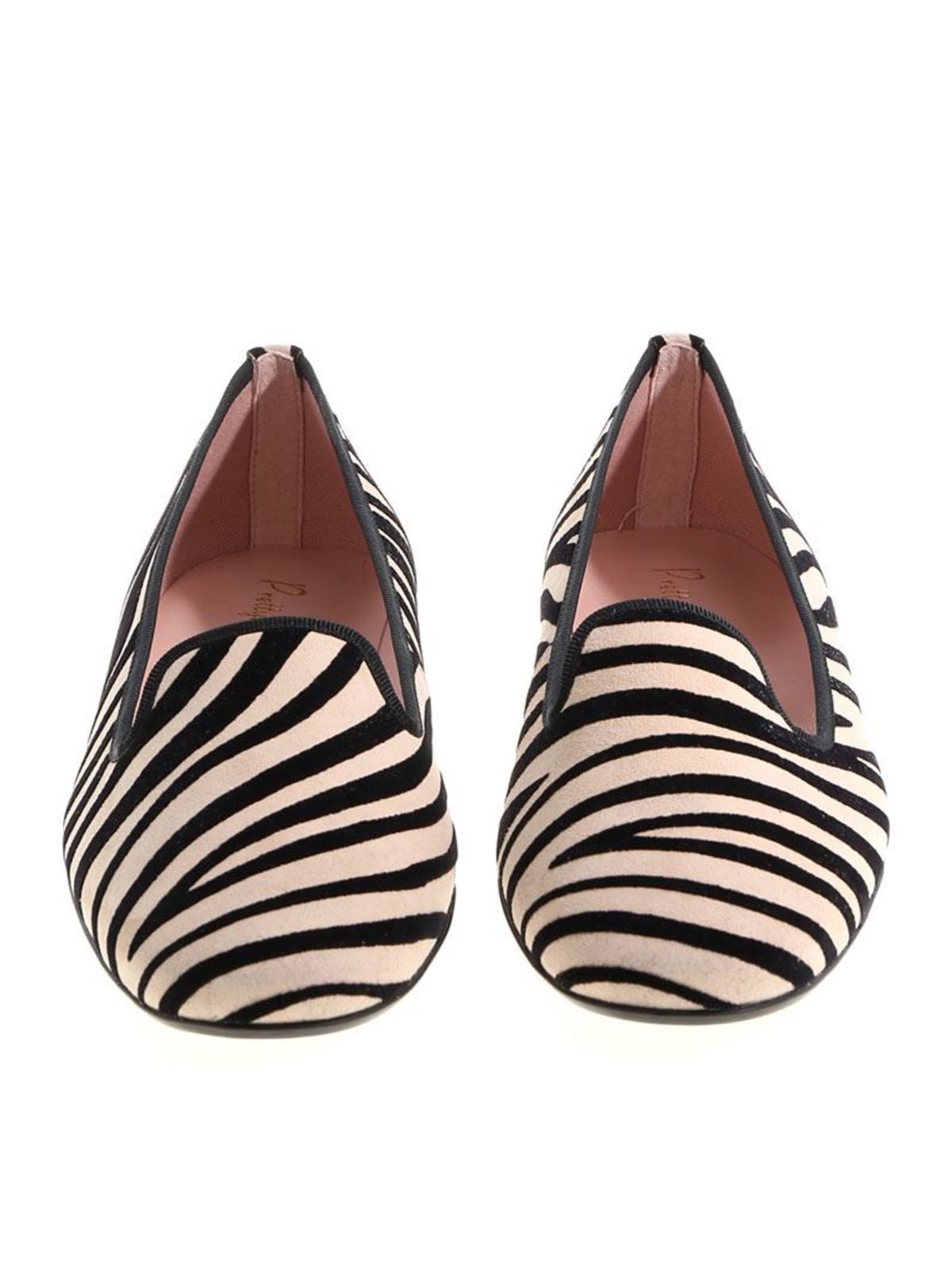 white striped ballerinas - flat shoes 