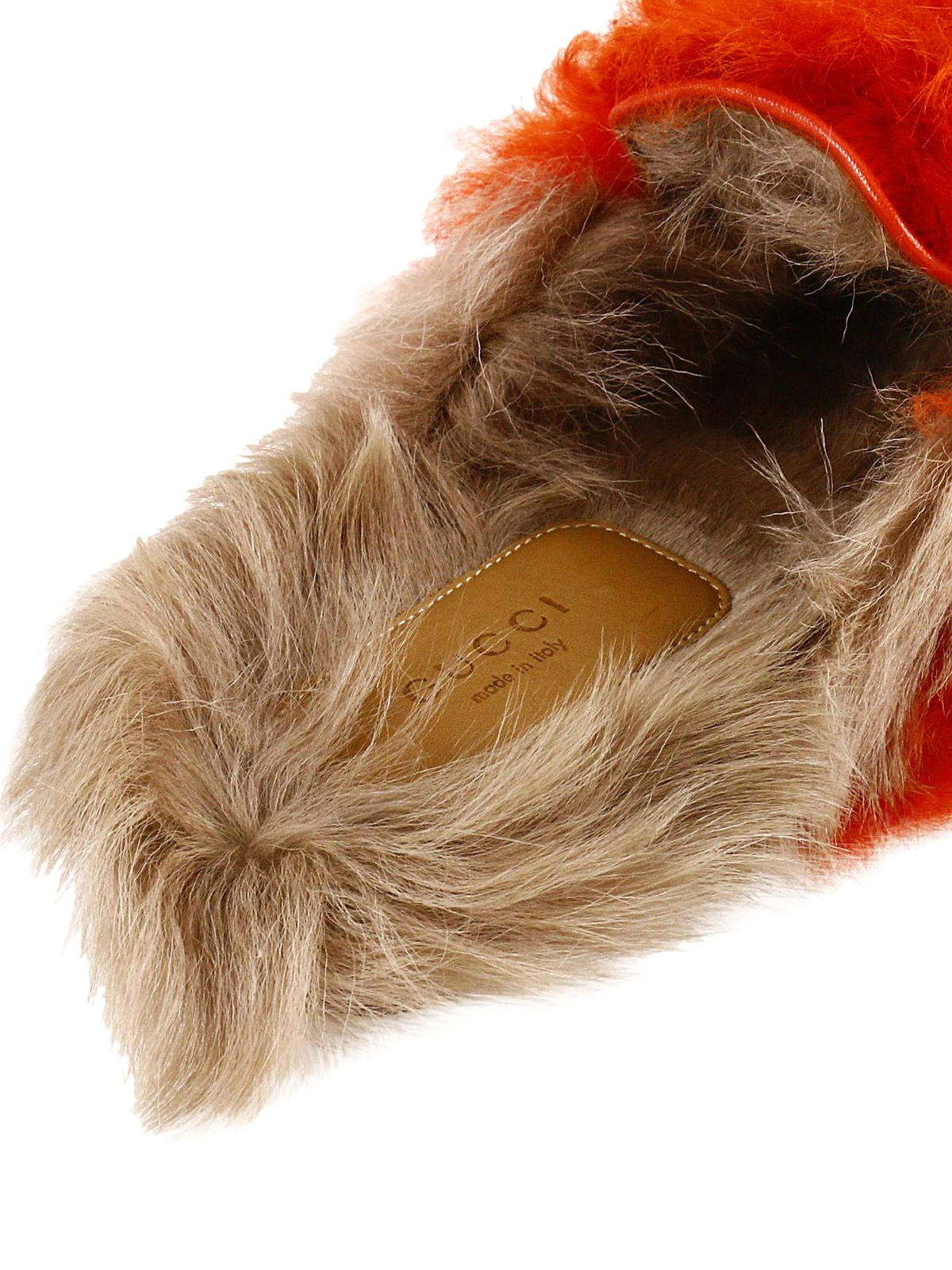 gucci feather slippers