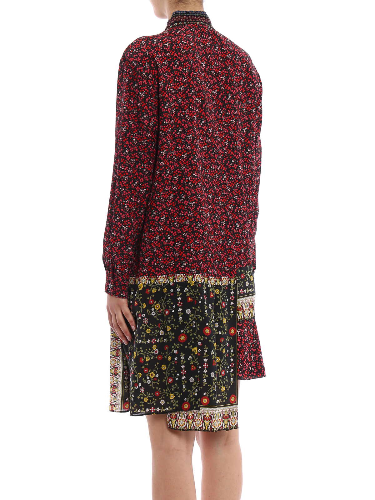 Short dresses N°21 - Printed silk chemisier dress - H01257870001
