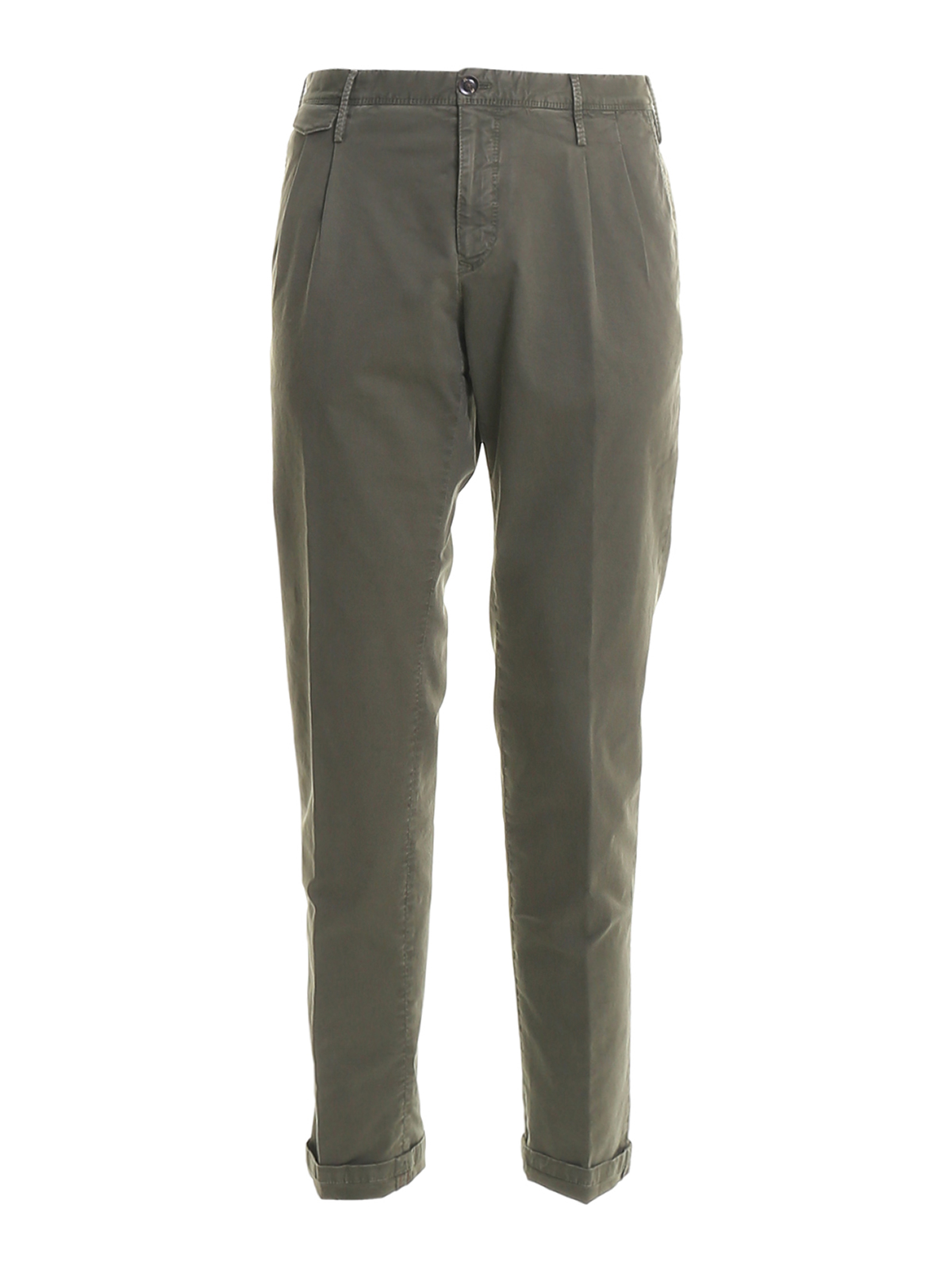 Casual trousers Pt Torino - Arial gabardine pants - COTTARZ10WOLNU010449