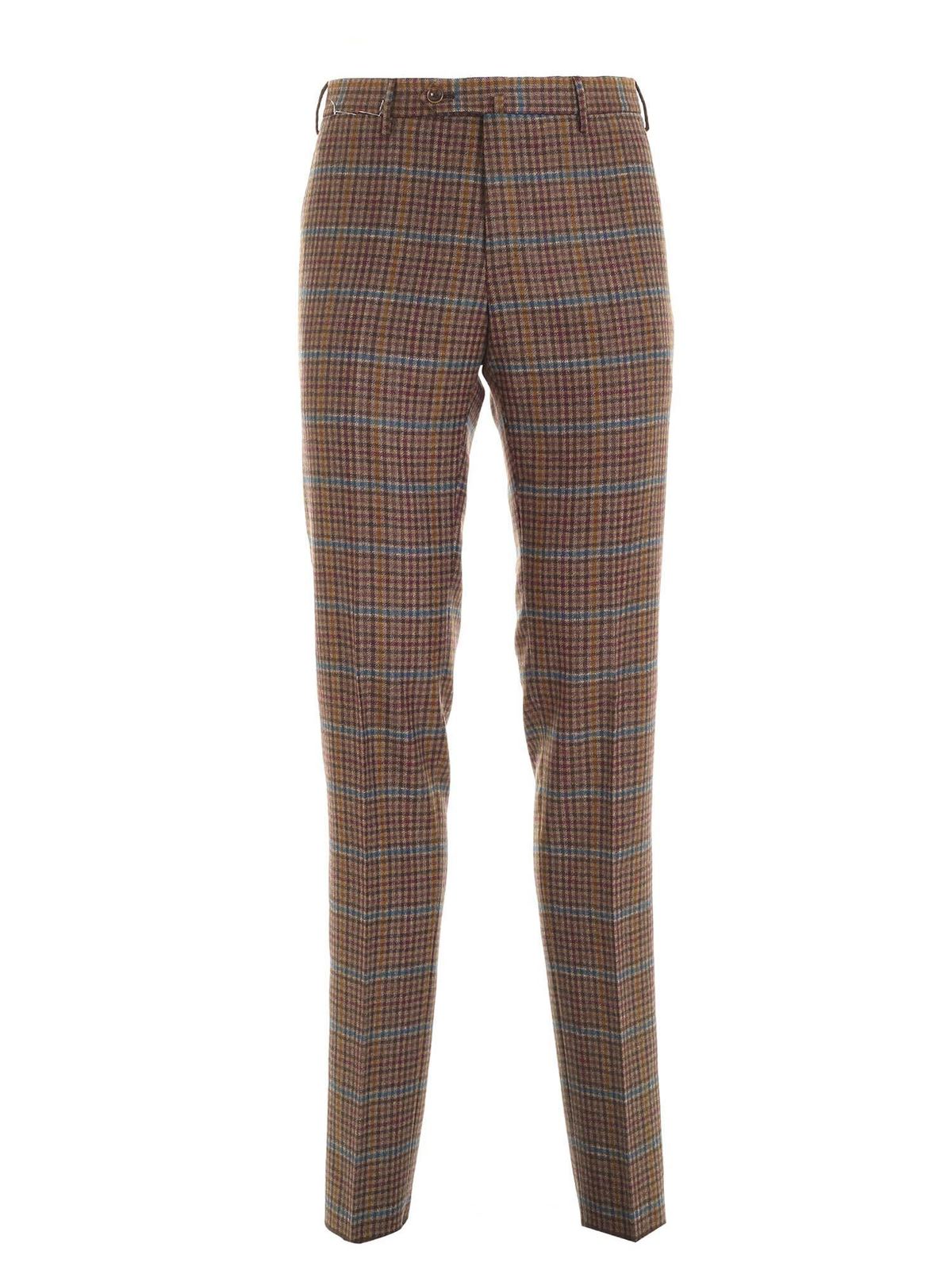 casual check pants