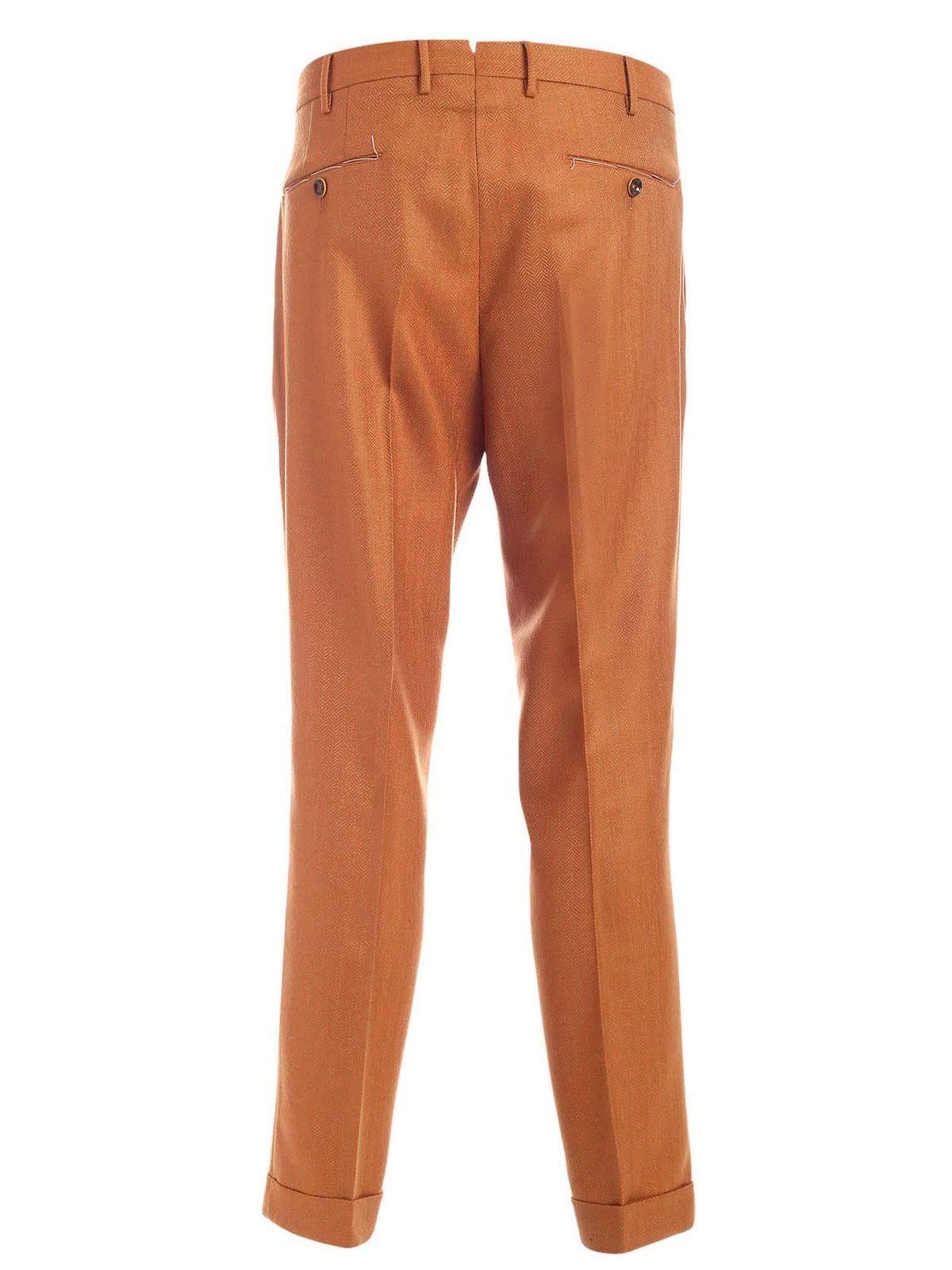 mustard stripe trousers