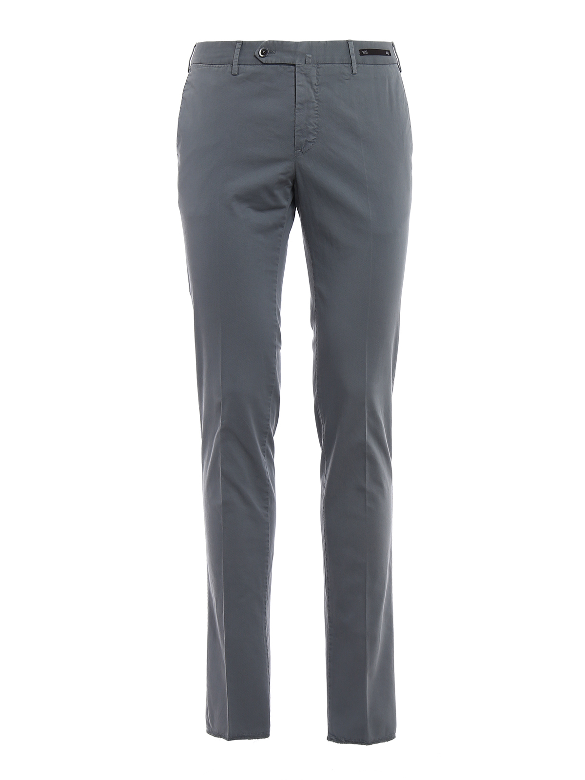 Tailored & Formal trousers Pt Torino - Spice Route grey Madras - CPDT01Z00SPRNT820333