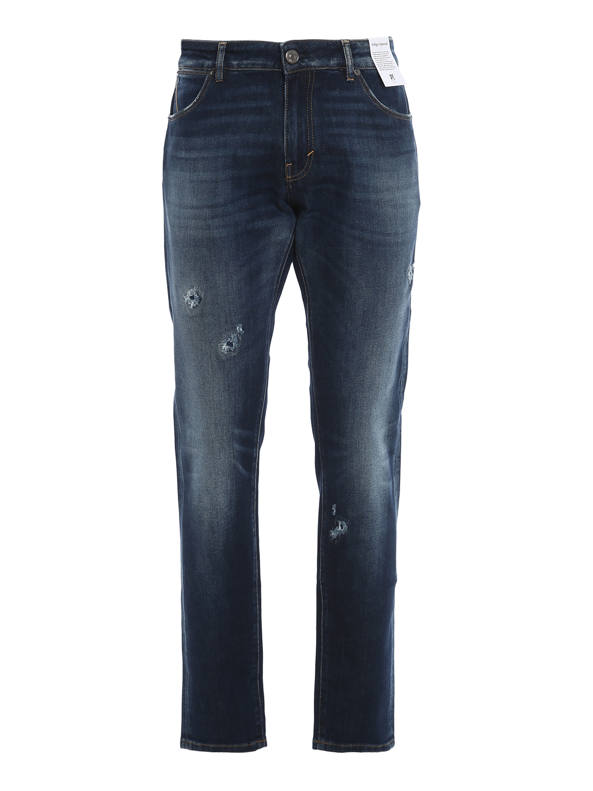 Straight leg jeans Pt Torino - Soul destroyed detailed jeans ...