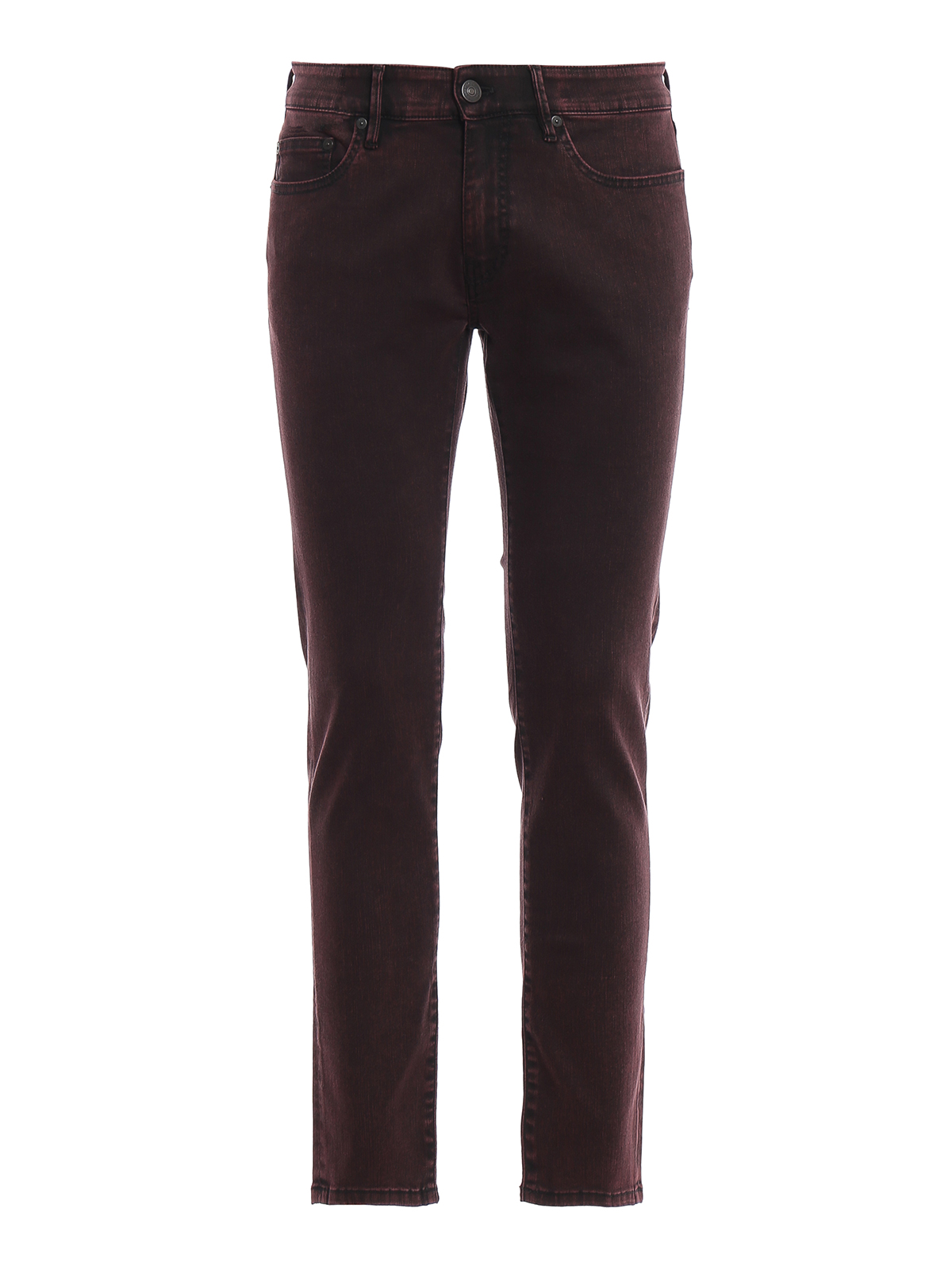 burgundy straight leg jeans