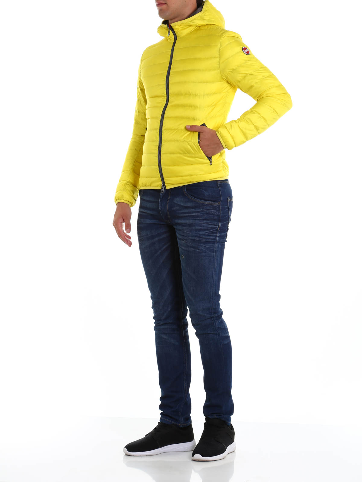 Colmar Originals ダウンコート メンズ イエロー ダウン ハイテクジャケット mq195