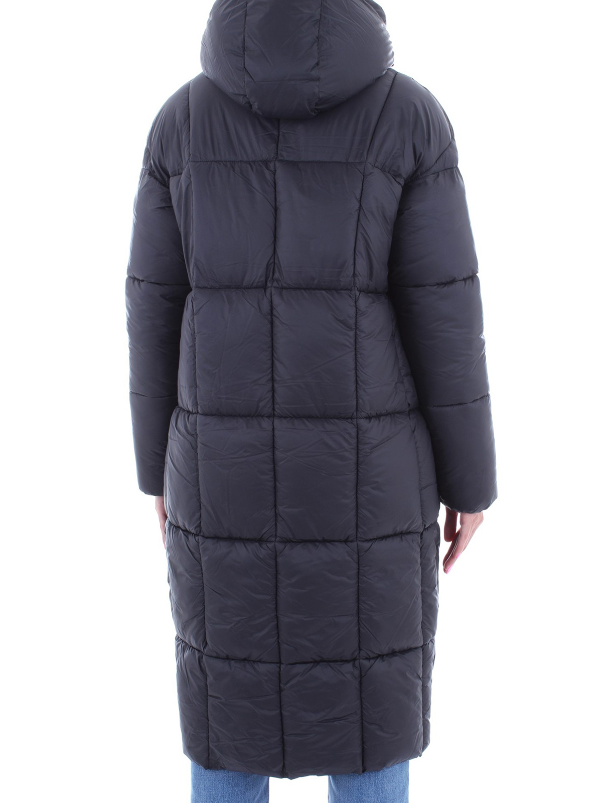Save the Duck - Quilted padded glossy nylon oversize coat - padded ...