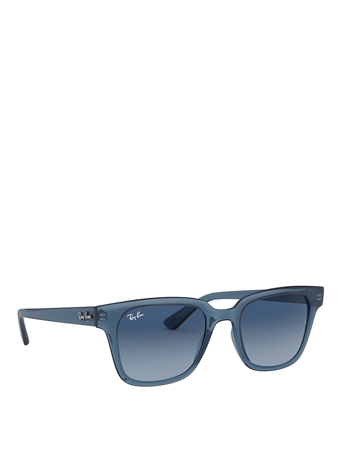 Sunglasses Ray Ban - RB4323 transparent blue sunglasses - RB43236448Q8