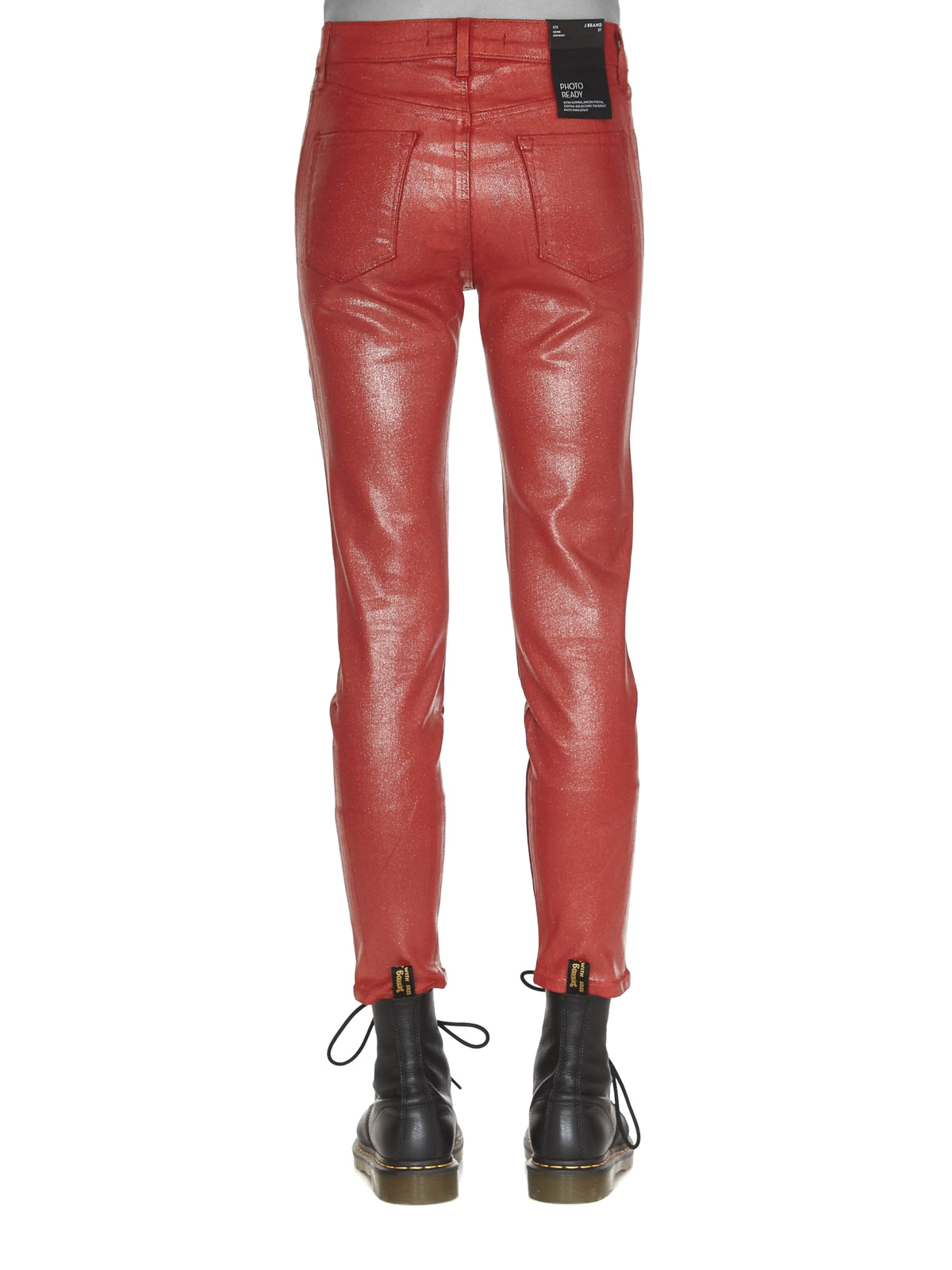 Skinny jeans J Brand - Red metallic denim jeans -