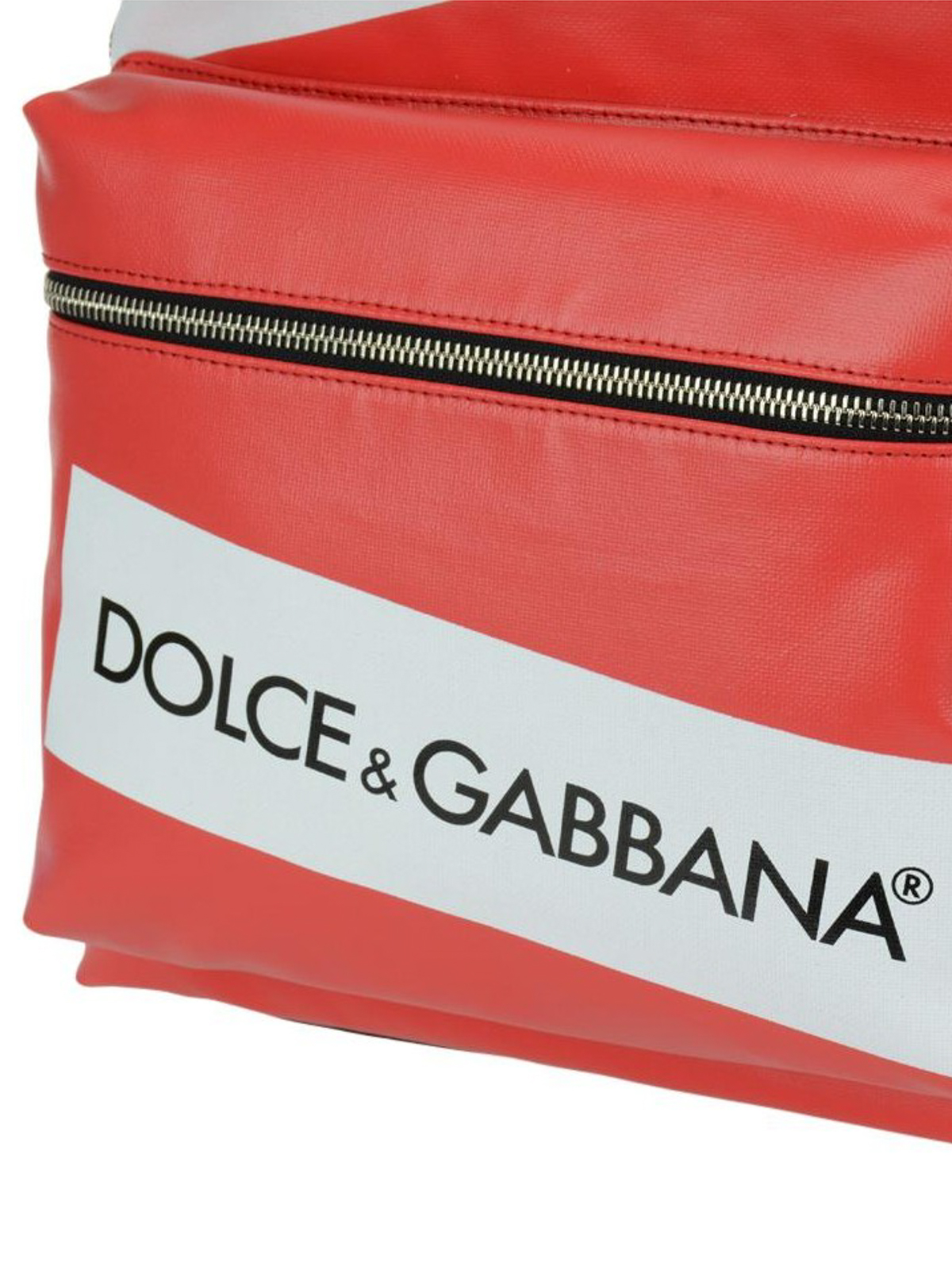 Backpacks Dolce & Gabbana - Red Vulcano logo backpack - BM1419AN363HRI67