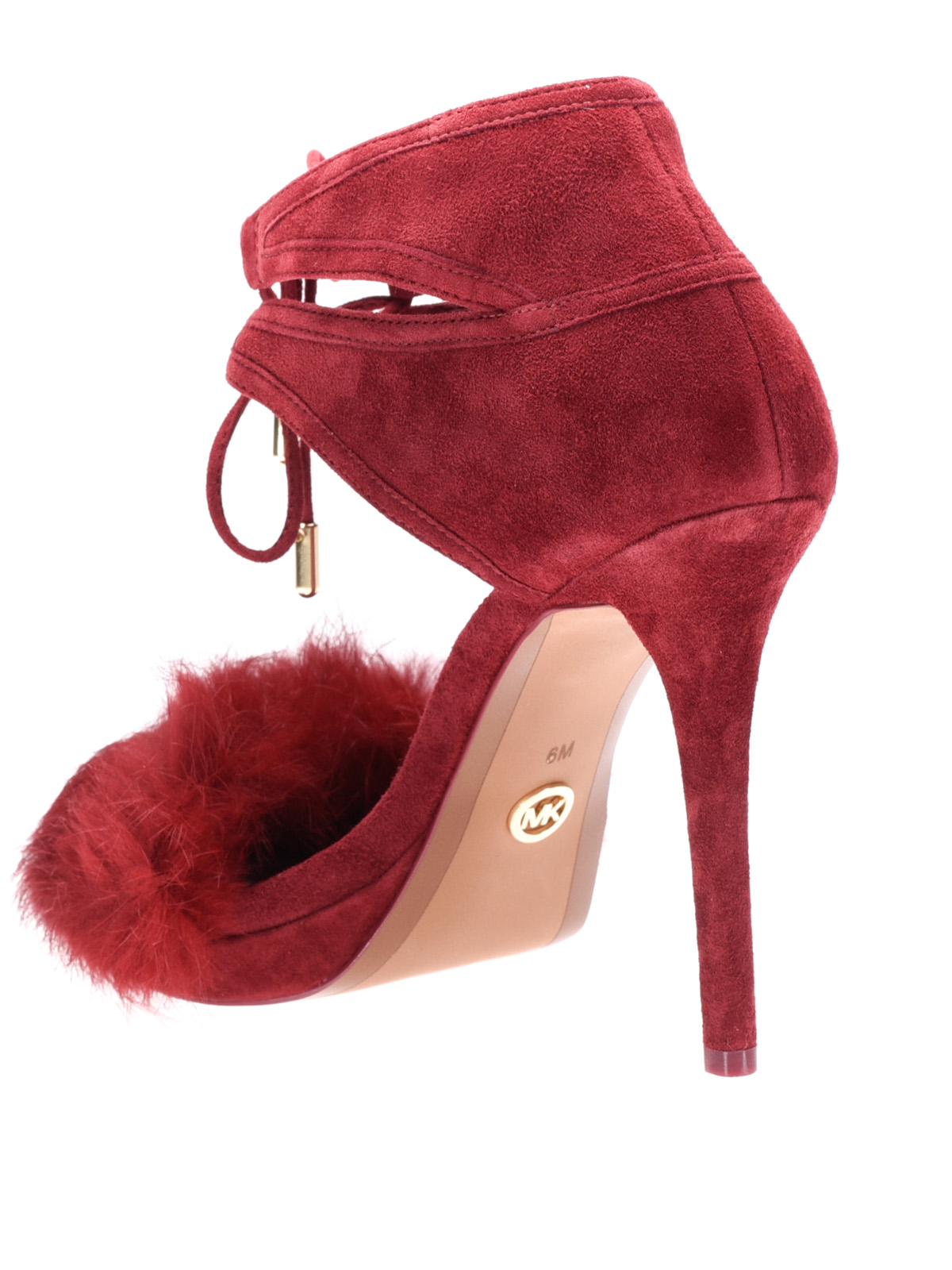 remi fur and suede sandal