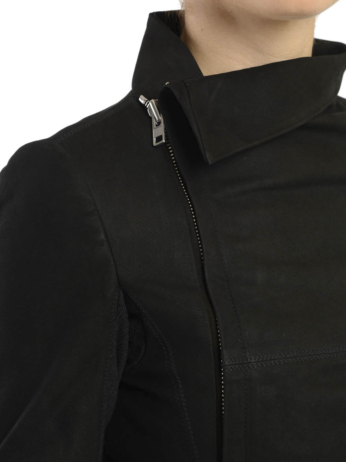 jacket with high neck