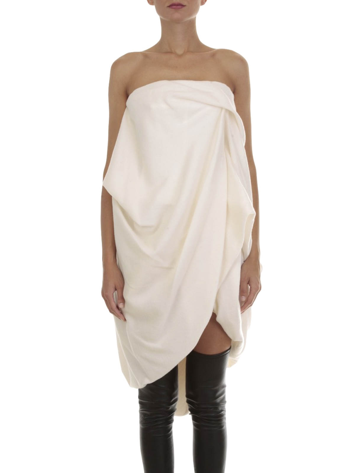 rick owens draped dress