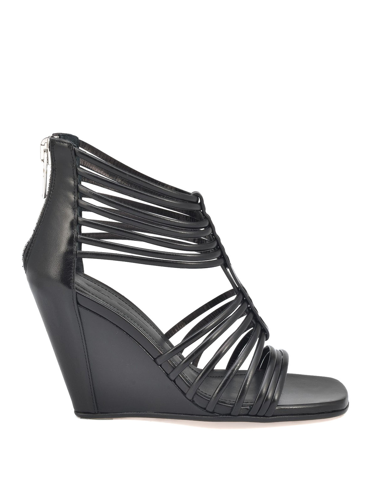 sandali zeppa sottile