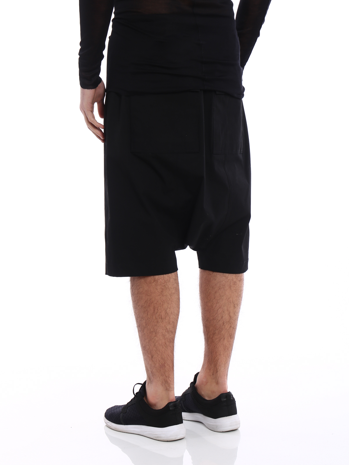 Trousers Shorts Rick Owens - Rick's Pods cotton trousers