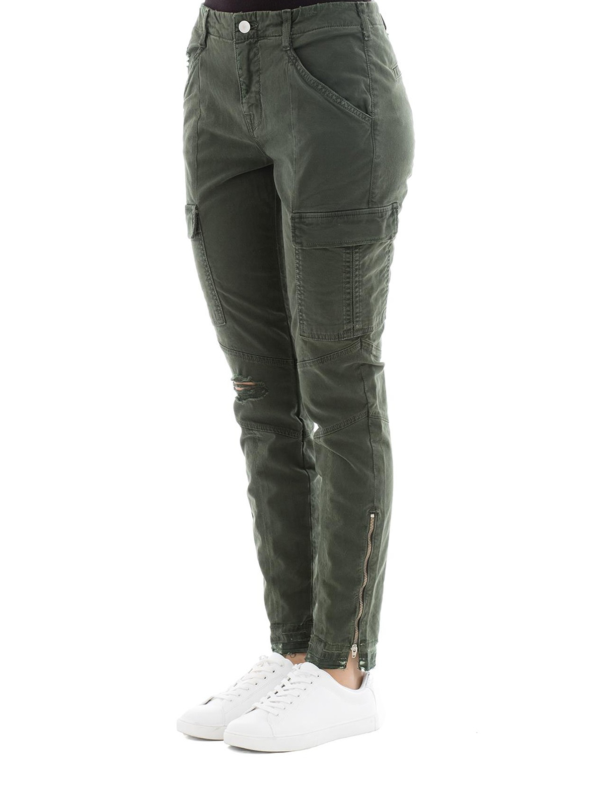 ripped cargo trousers