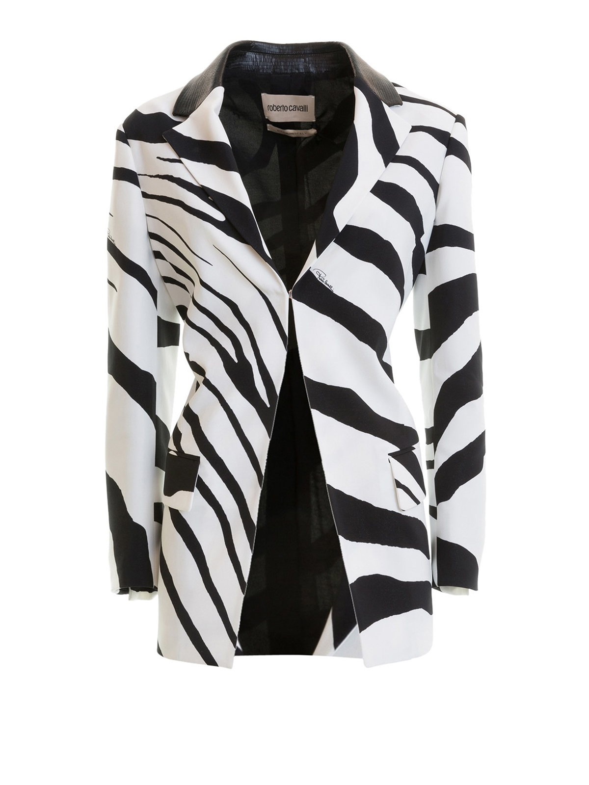 Blazers Roberto Cavalli - Zebra print viscose blend blazer ...