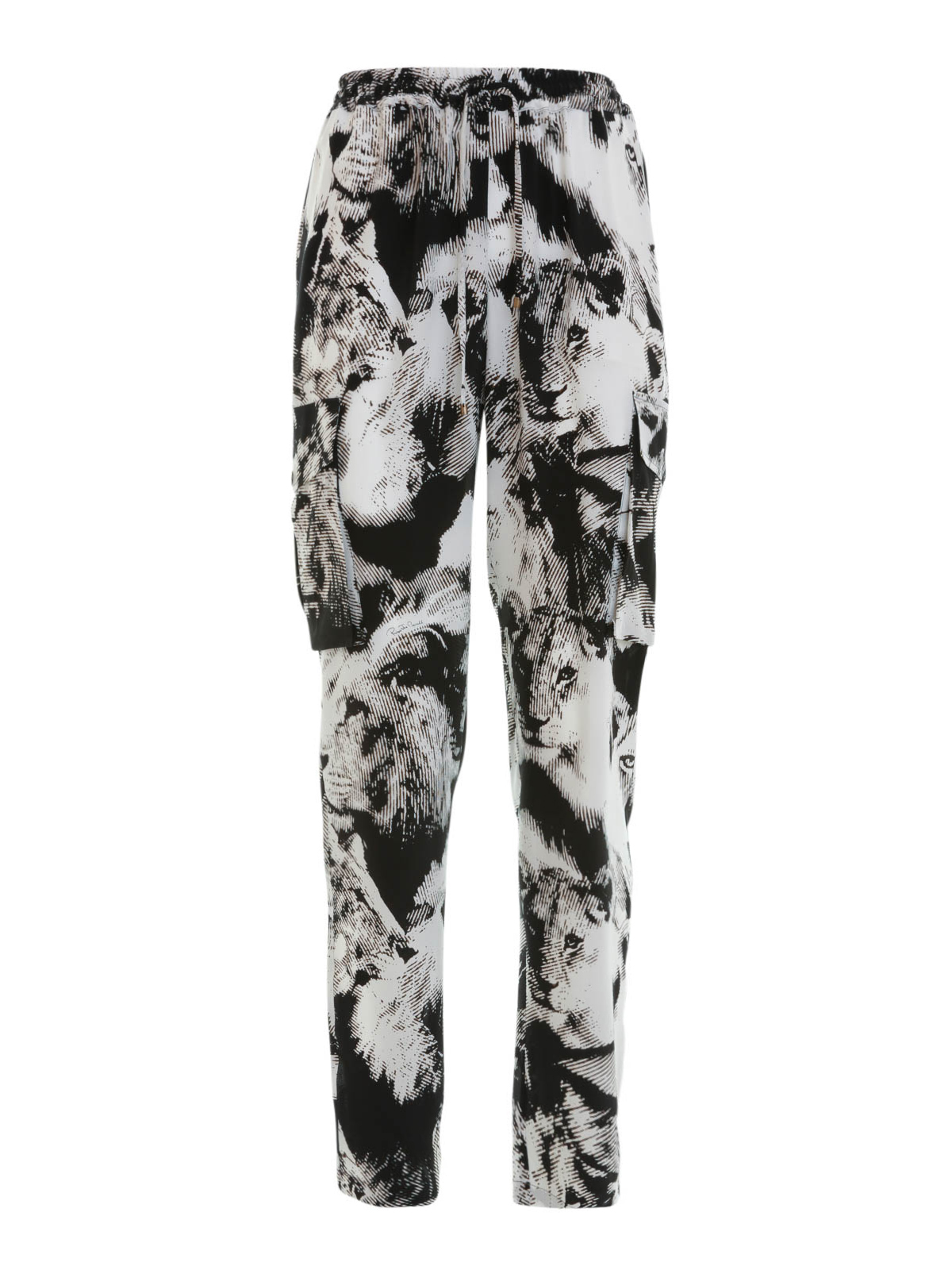 silk cargo trousers