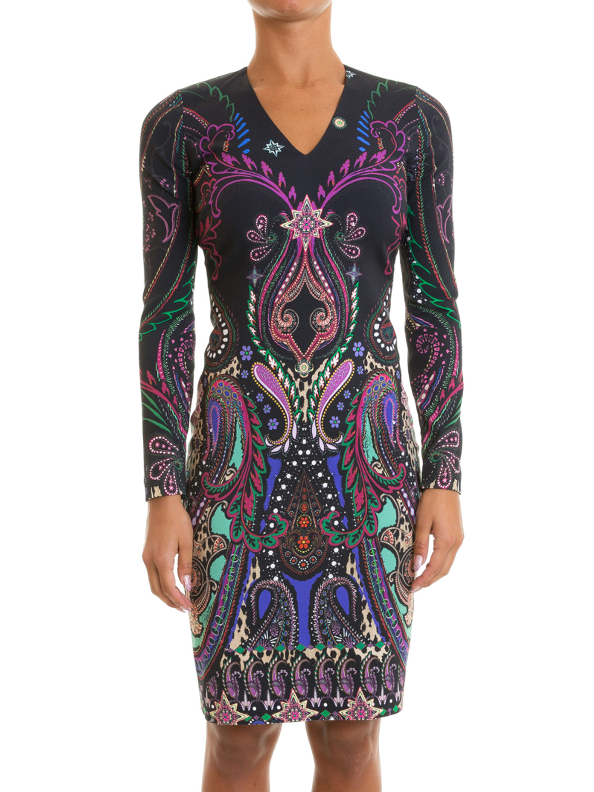 Magic Carpet printed crepe dress 