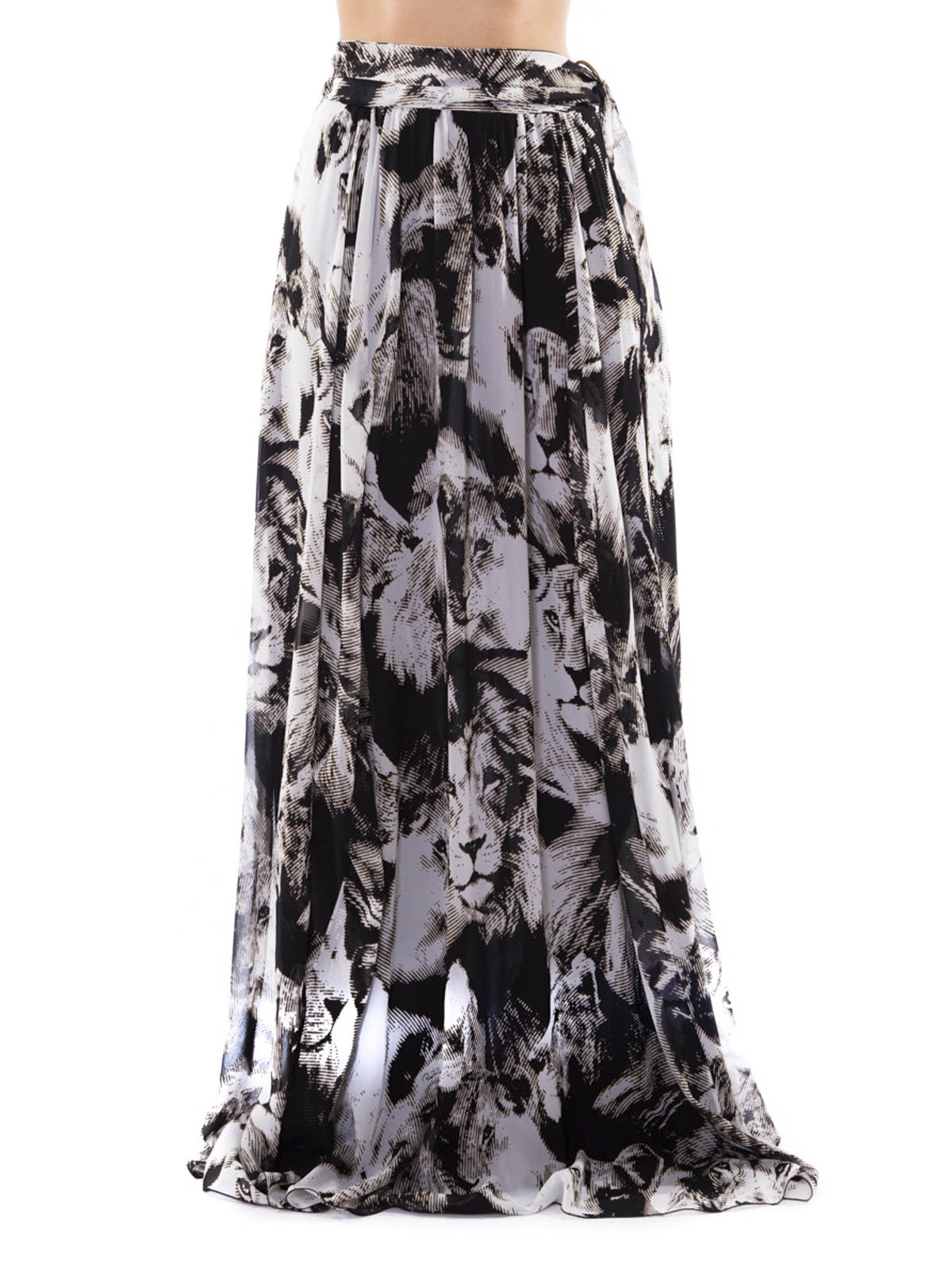 Long skirts Roberto Cavalli - Pleated silk maxi skirt - CWT316GF80804042
