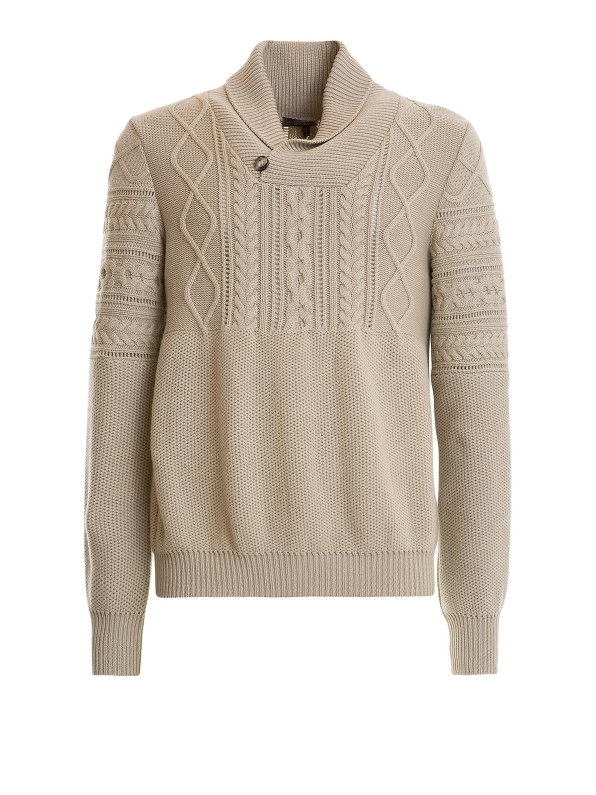 Roberto Cavalli Twist Detailed Wool Blend Sweater roberto cavalli twist detailed wool blend sweater