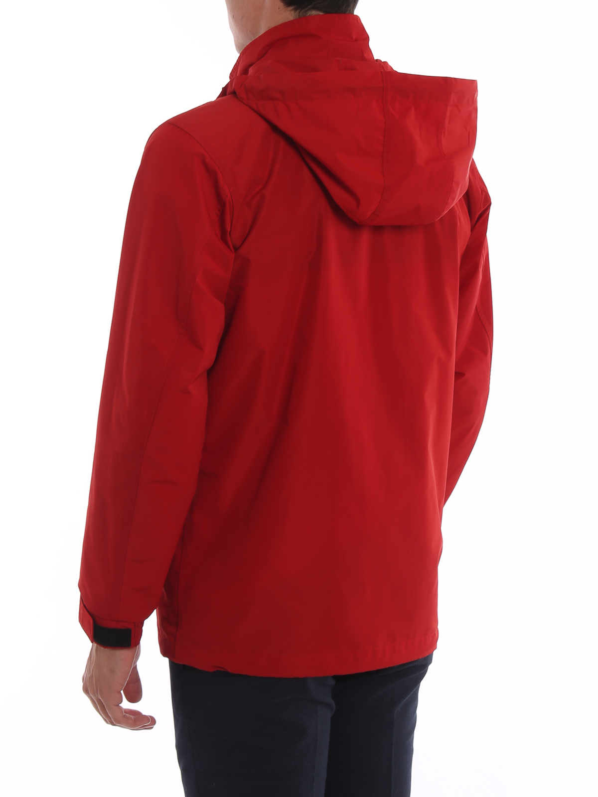 burberry shell hooded jacket