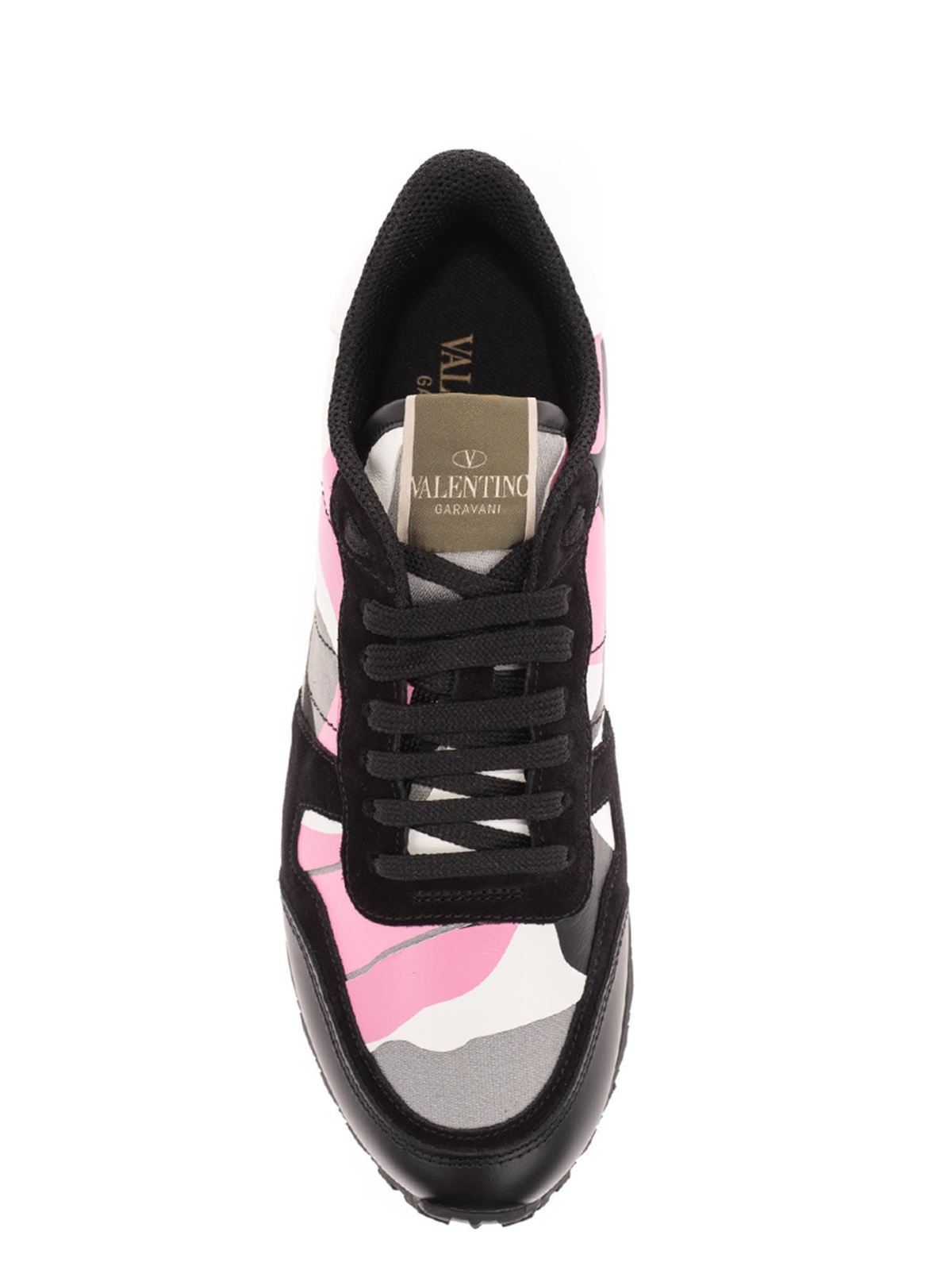 green and pink valentino trainers