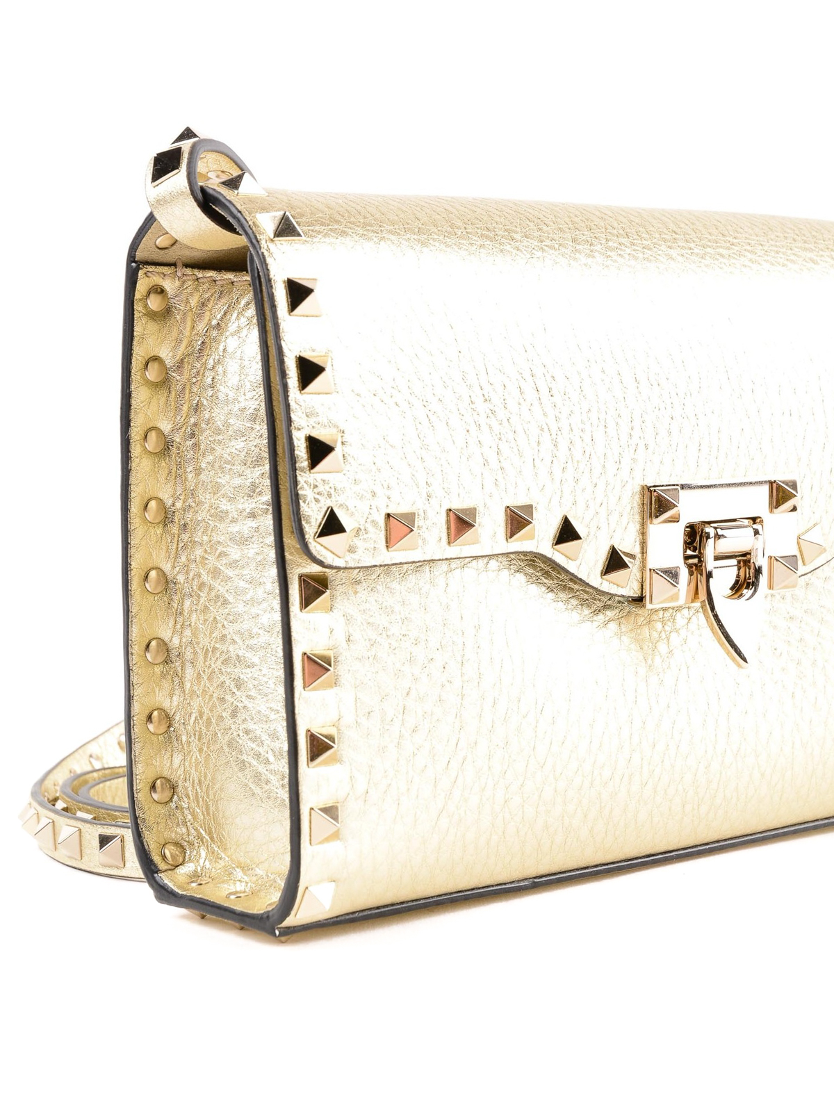 small gold cross body bag