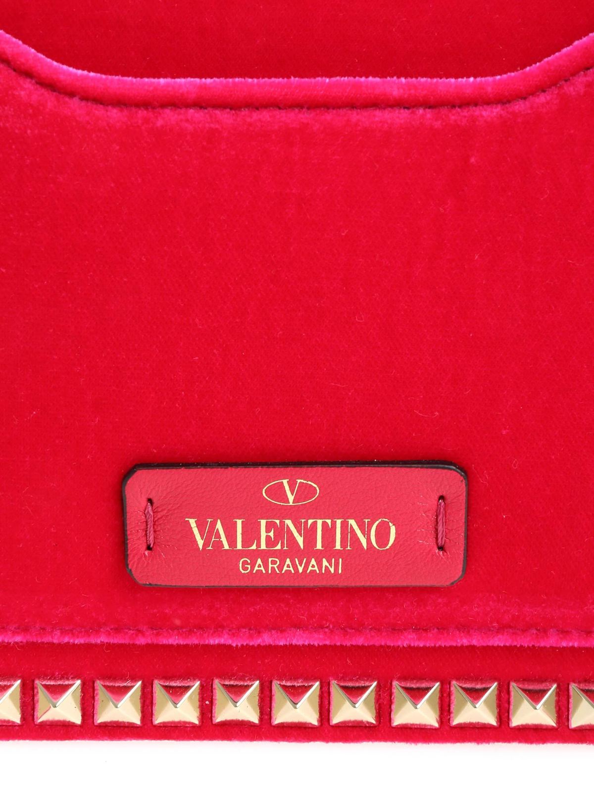 body bags Valentino Garavani Rockstud velvet leather bag - QW2B0C45WVMAM8