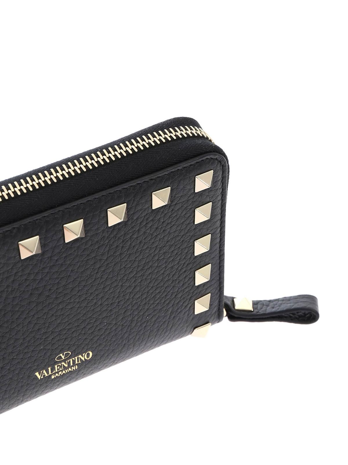 valentino black wallet