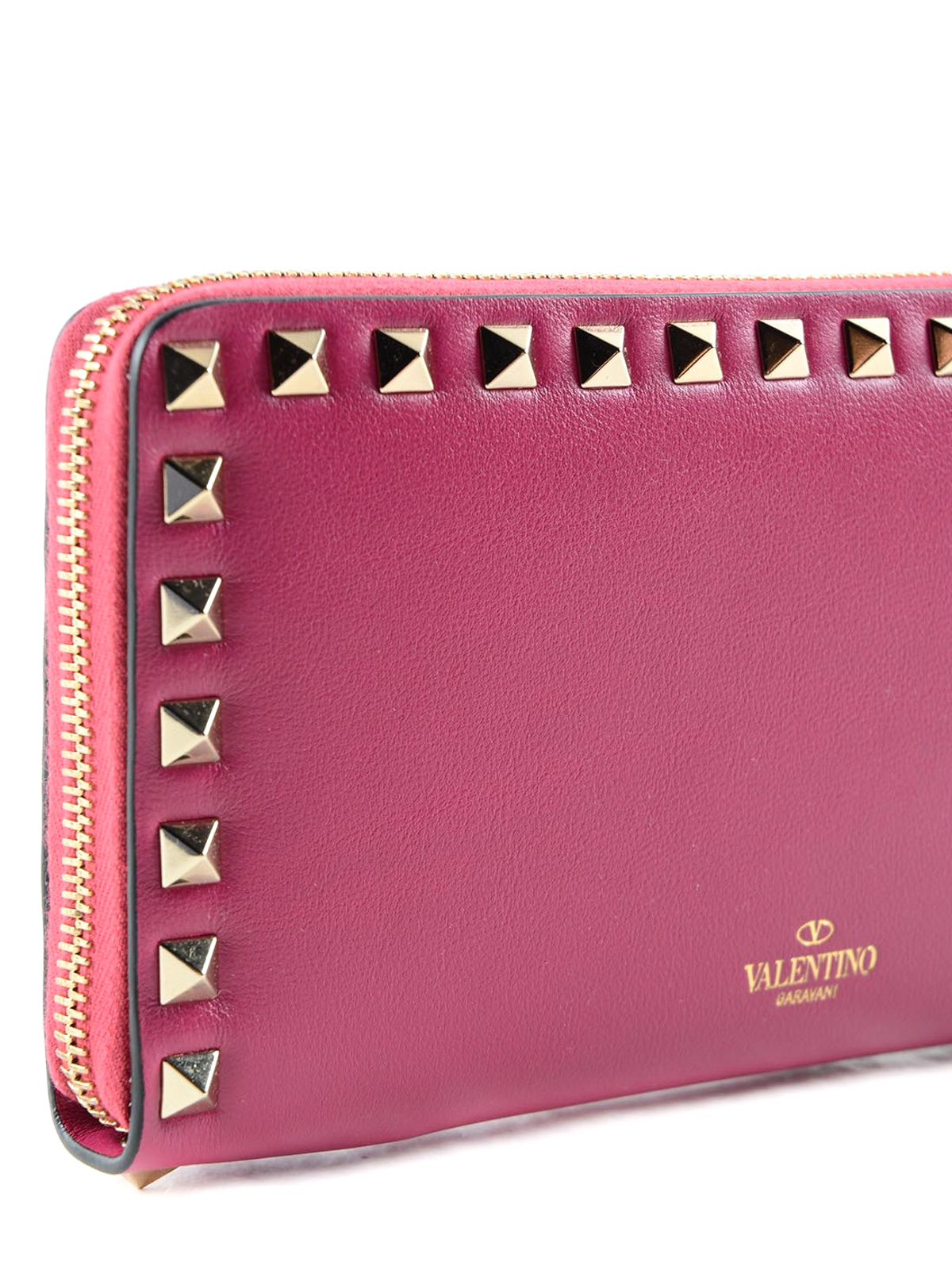Wallets & purses Valentino Garavani - Rockstud zip-around leather ...