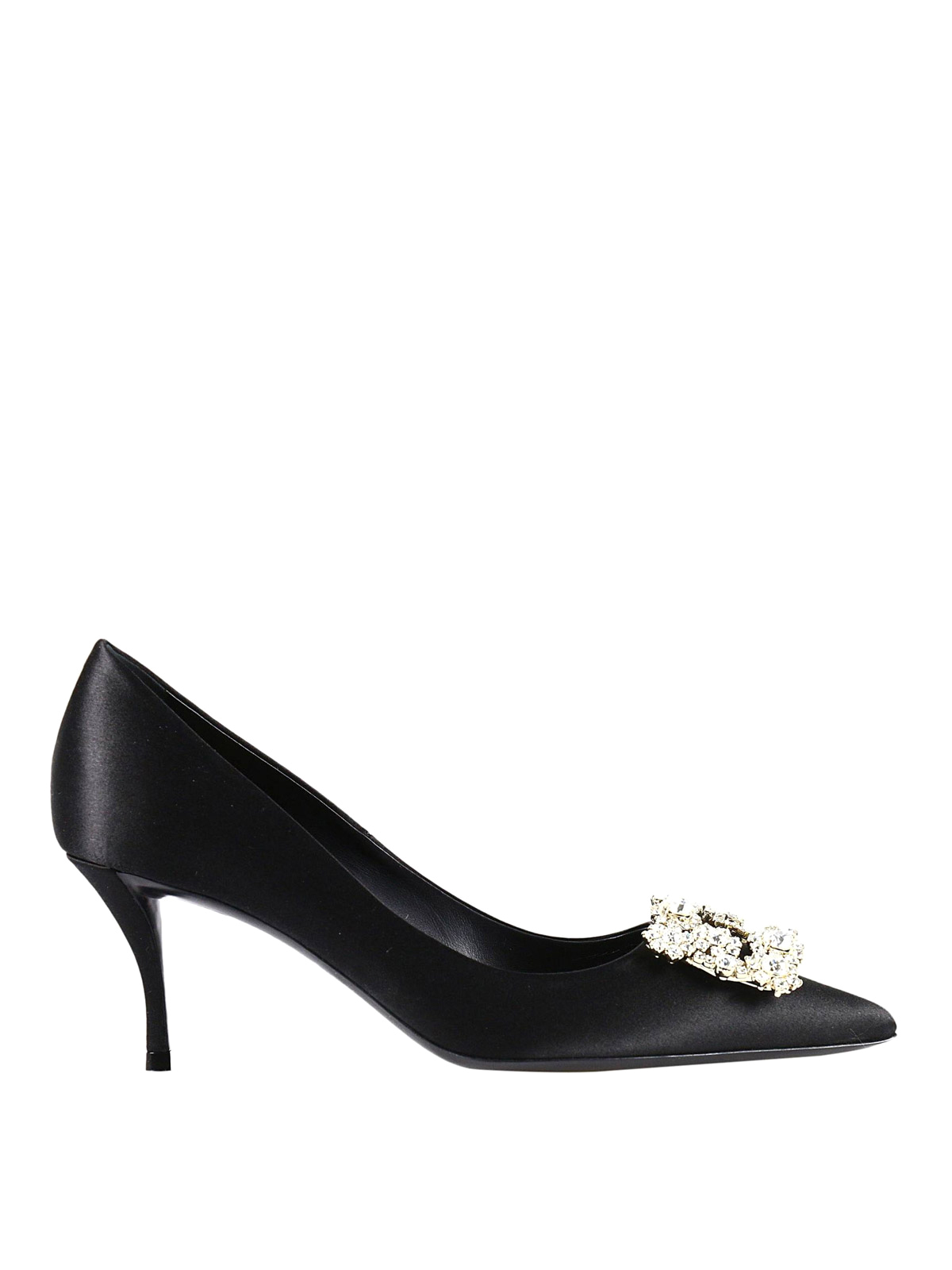 roger vivier flower strass flats