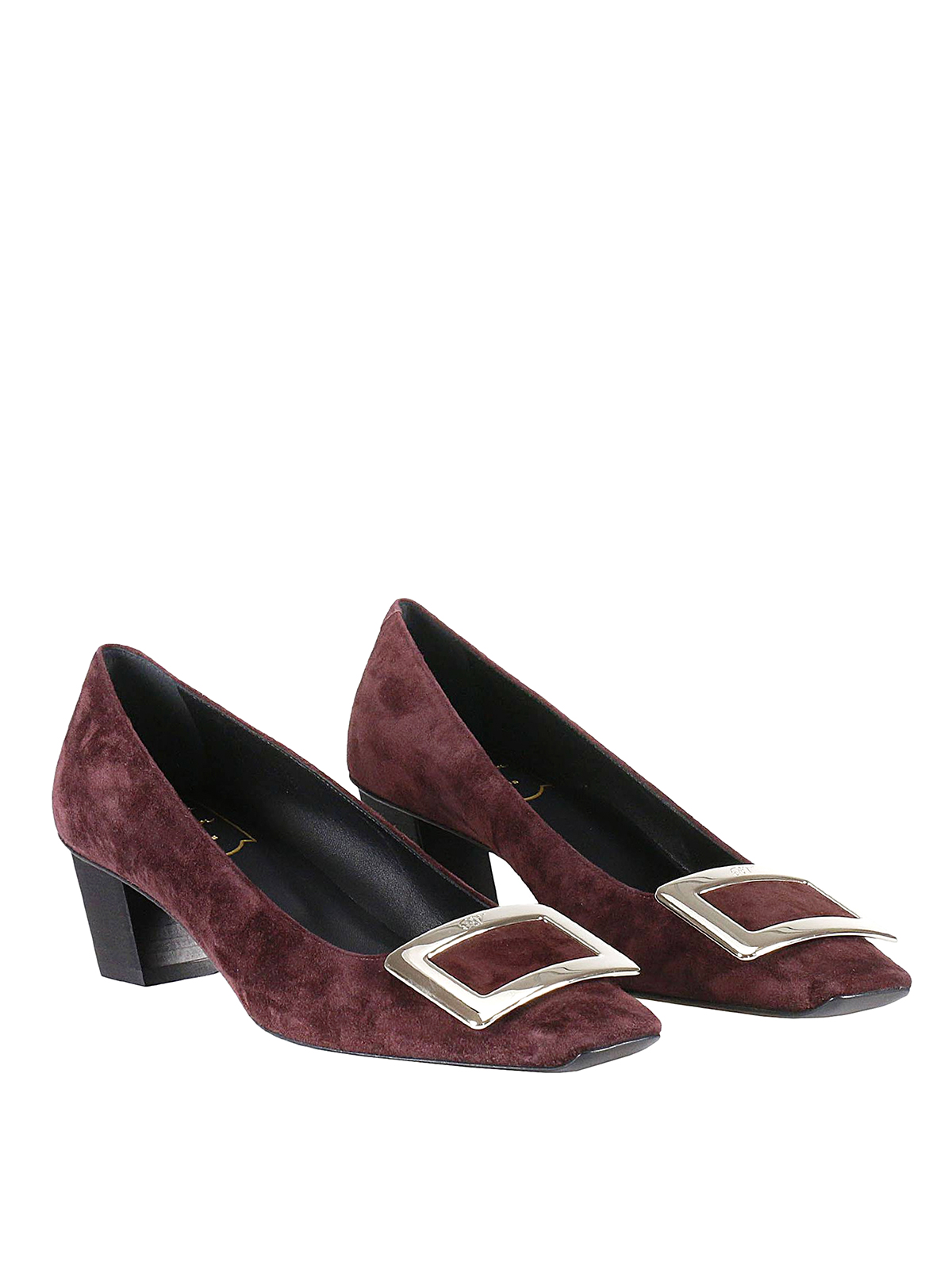 Belle Vivier burgundy suede pumps by Roger Vivier - court shoes | Shop ...