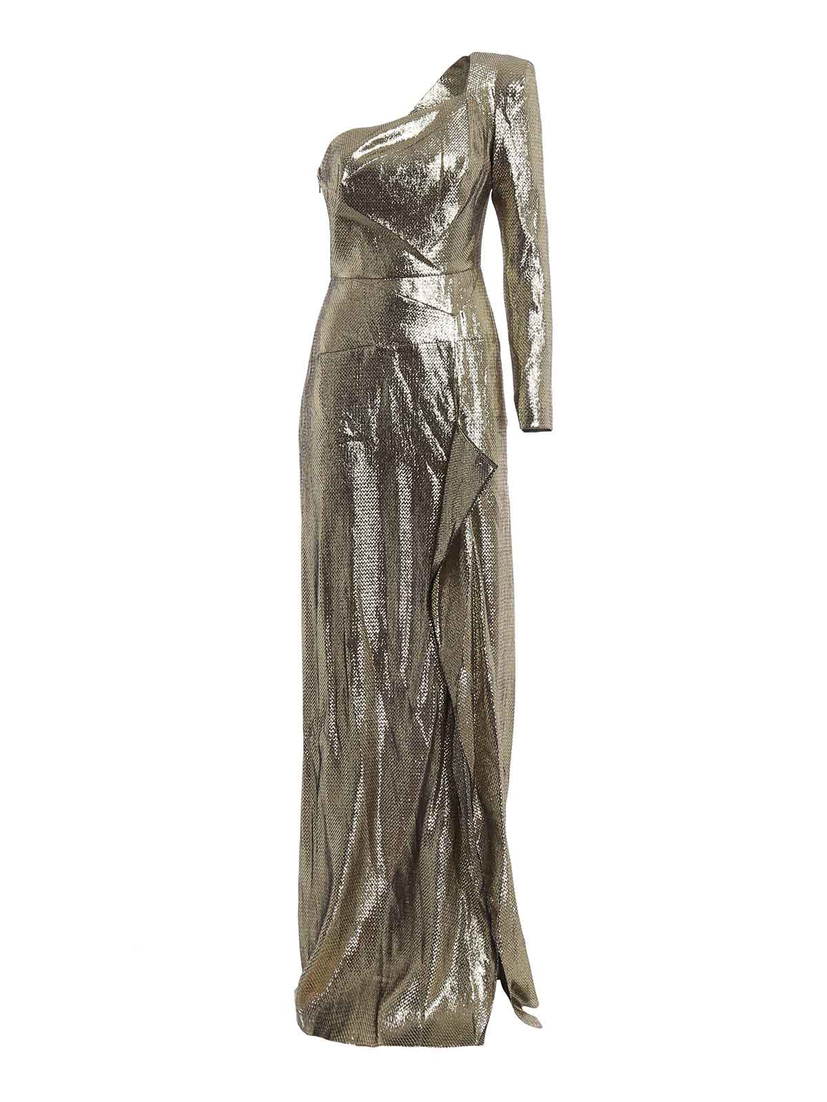 Evening dresses Roland Mouret - Galaham Gown lurex silk dress ...