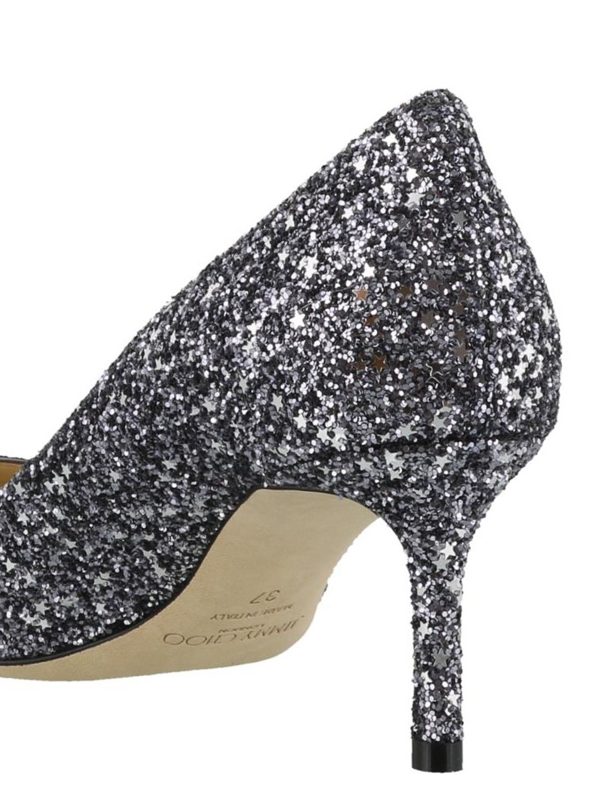 gunmetal shoes for women on Jimmy Choo Romy 60 Gunmetal Glitter Pumps Court Shoes Romy60arggunmetalmix